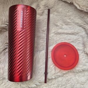 Starbucks Metallic Red Tumbler Set